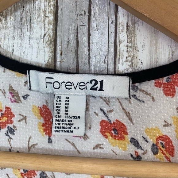 Forever 21 Floral High Low Crop Tank - Picture 4 of 5